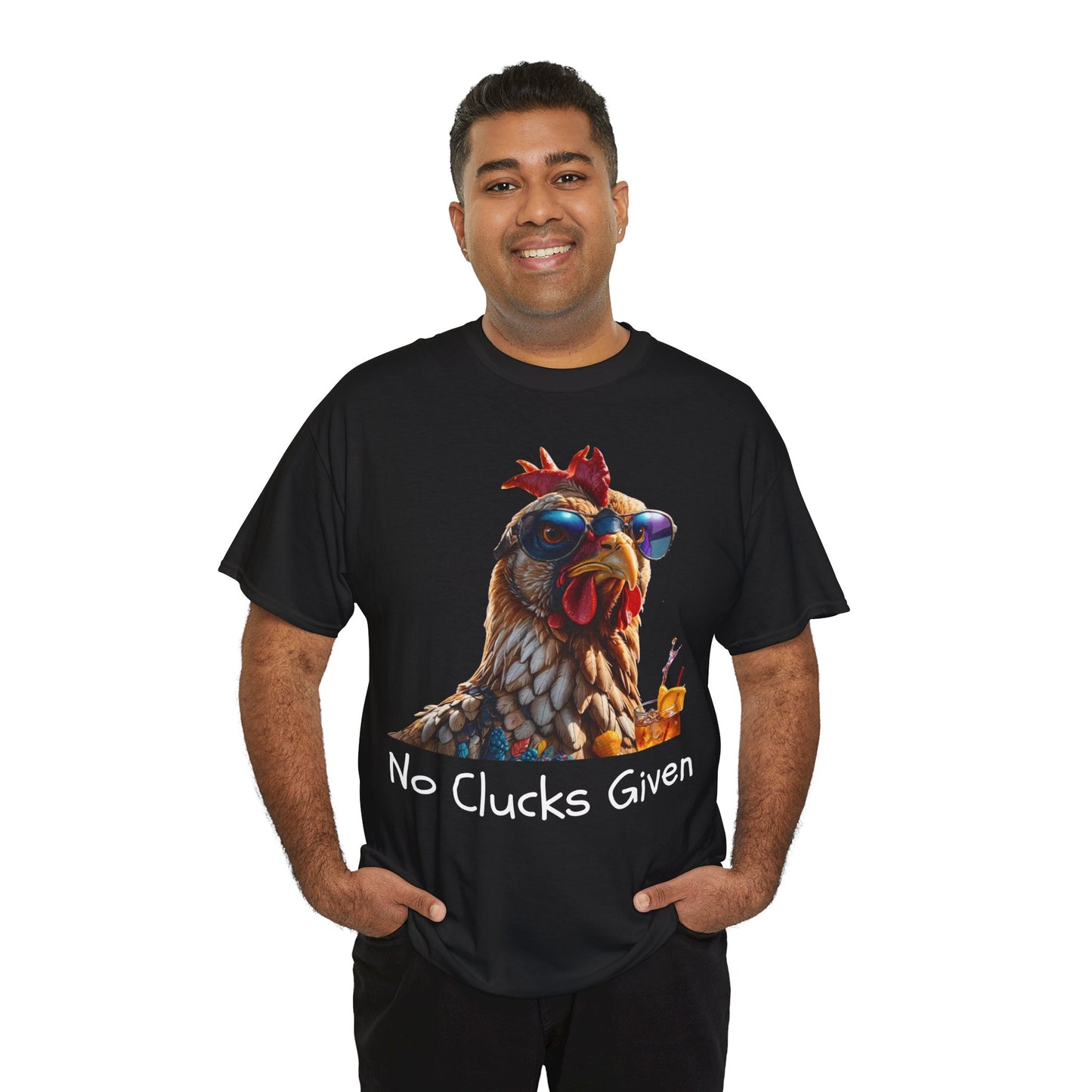 Chicken Squad: No Clucks Given - Unisex Heavy Cotton Tee
