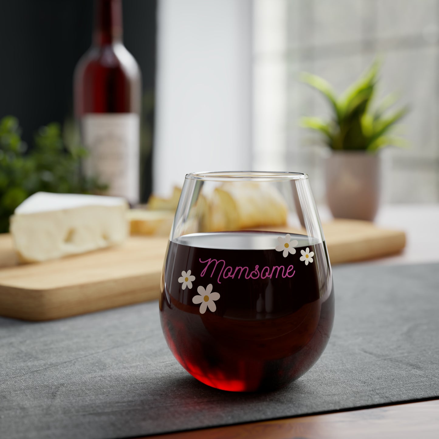 Momsome: Stemless Wine Glass, 11.75oz