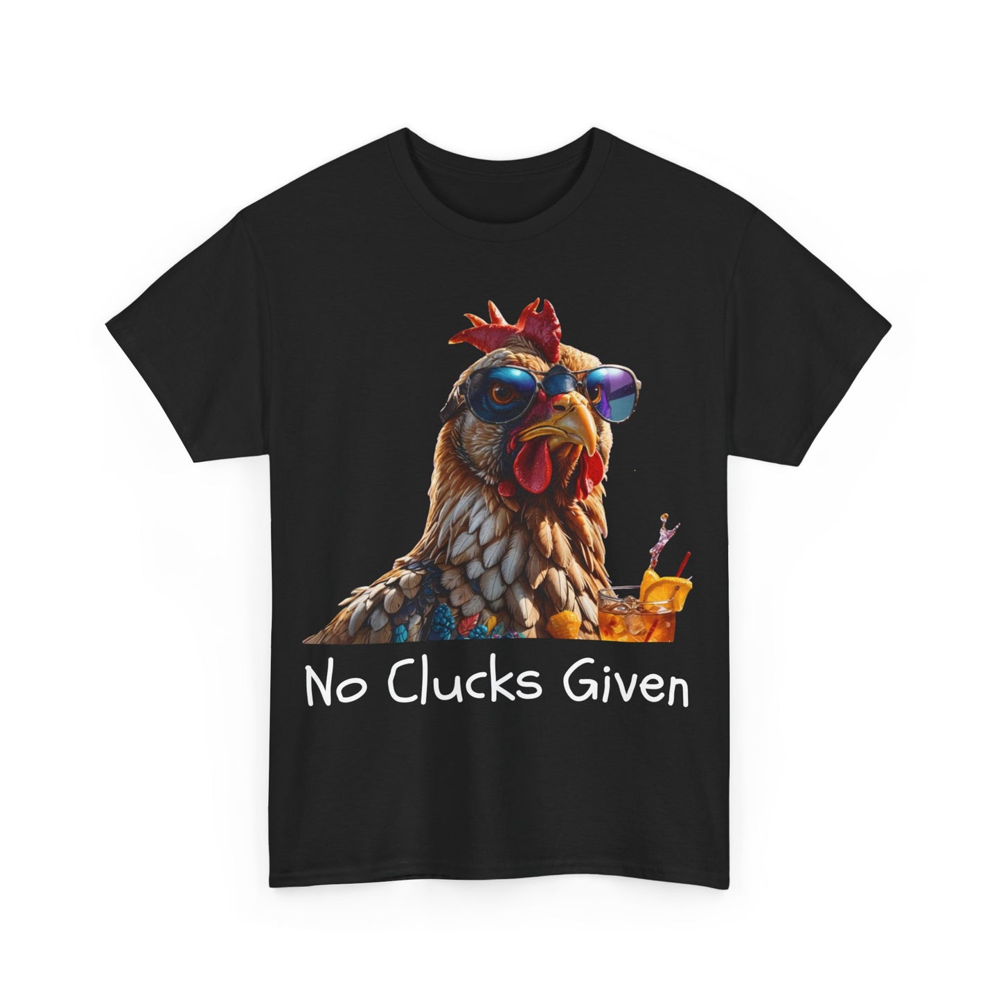Chicken Squad: No Clucks Given - Unisex Heavy Cotton Tee