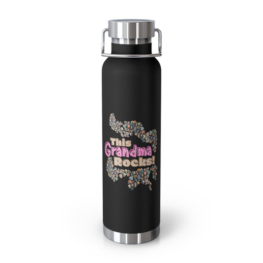 Mother’s Day: This Grandma Rocks - Copper Vacuum Insulated Bottle, 22oz